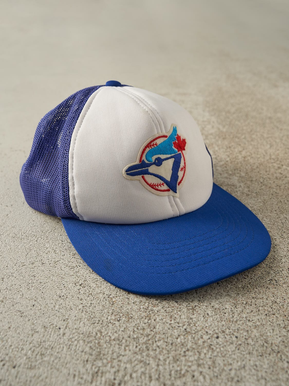 Vintage 80s Blue & White Toronto Blue Jays Foam Trucker (O/S)