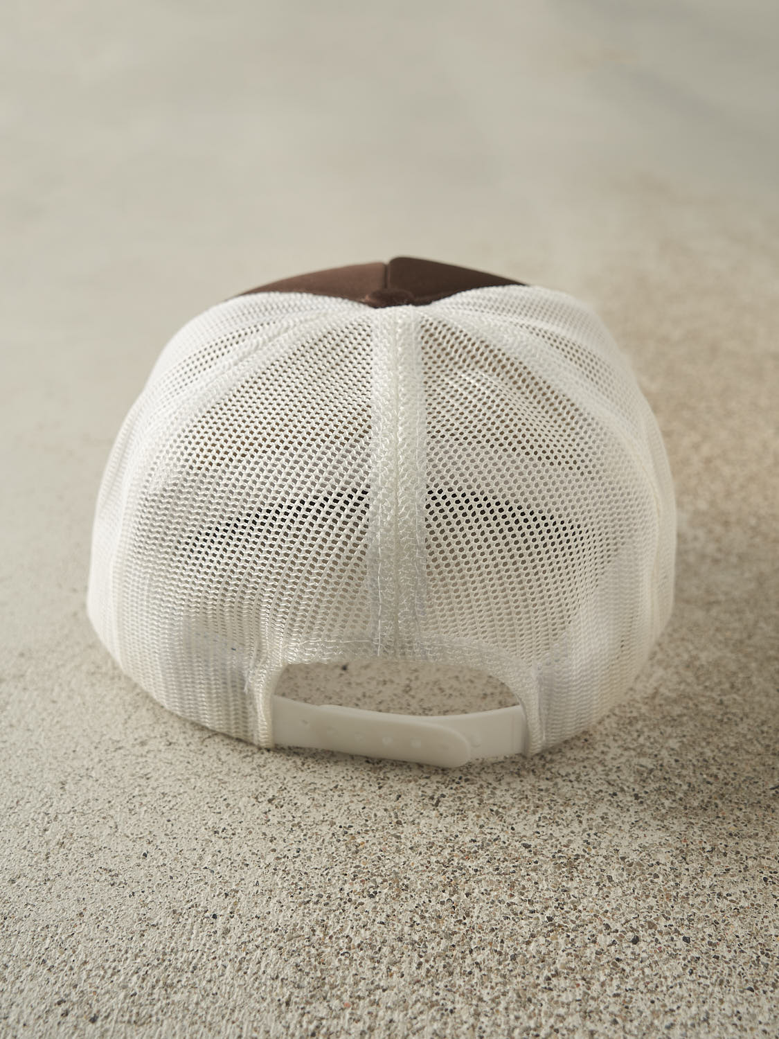 Vintage 80s Brown & White Trophy Foam Trucker (O/S)