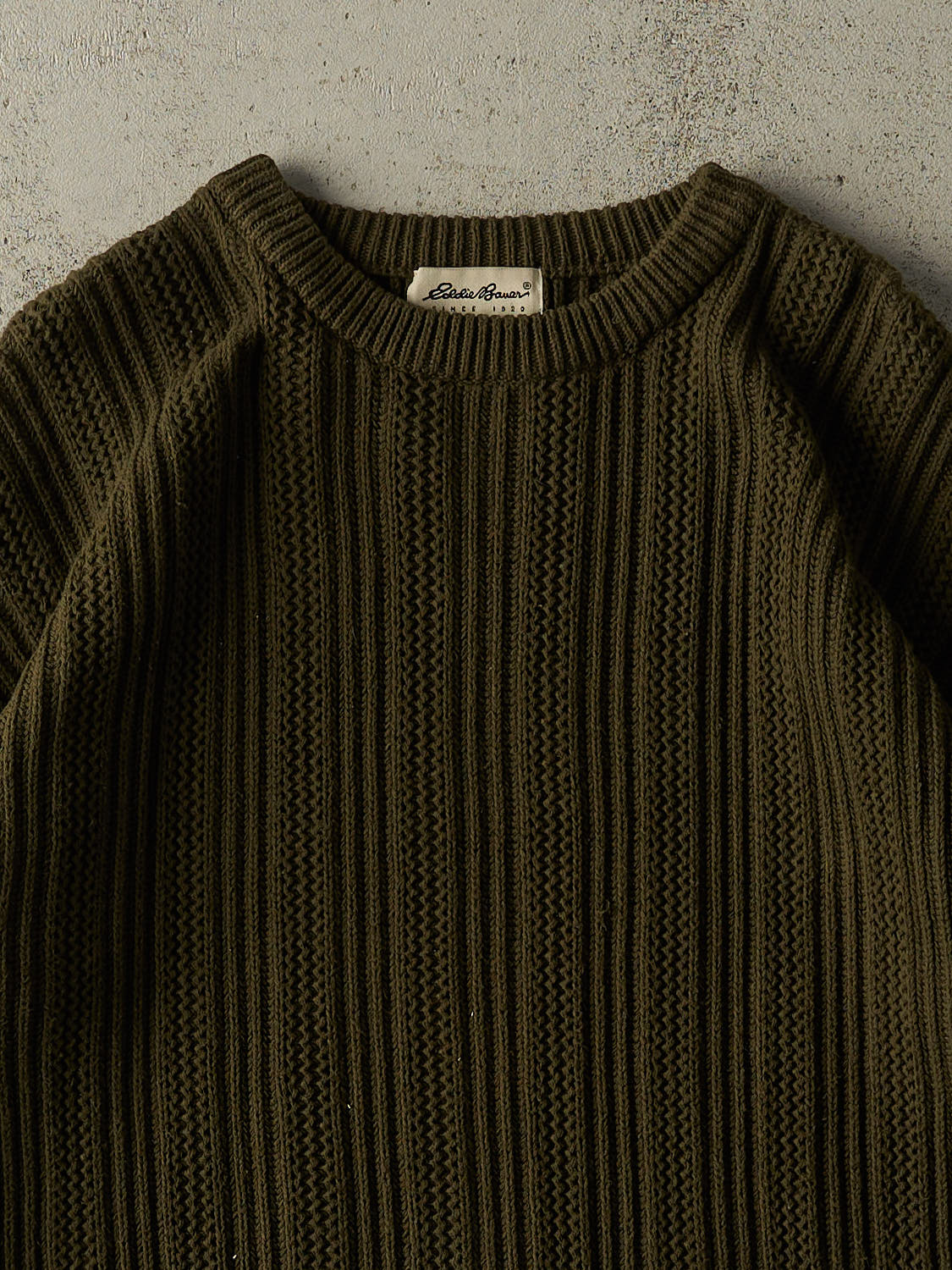 Vintage 90s Green Eddie Bauer Textured Knit (M/L)