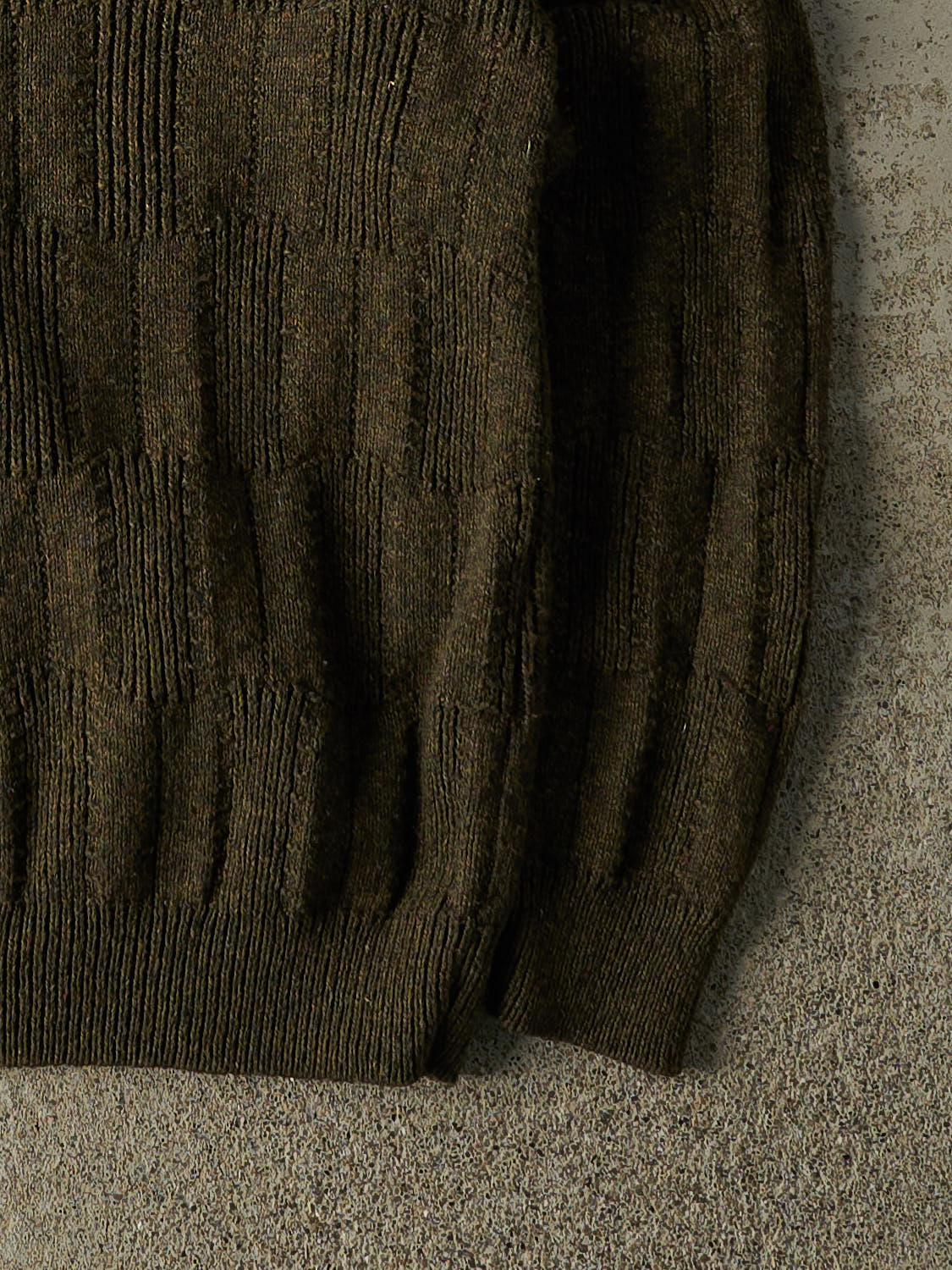 Vintage 90s Green Textured Patterned Knit (M/L)