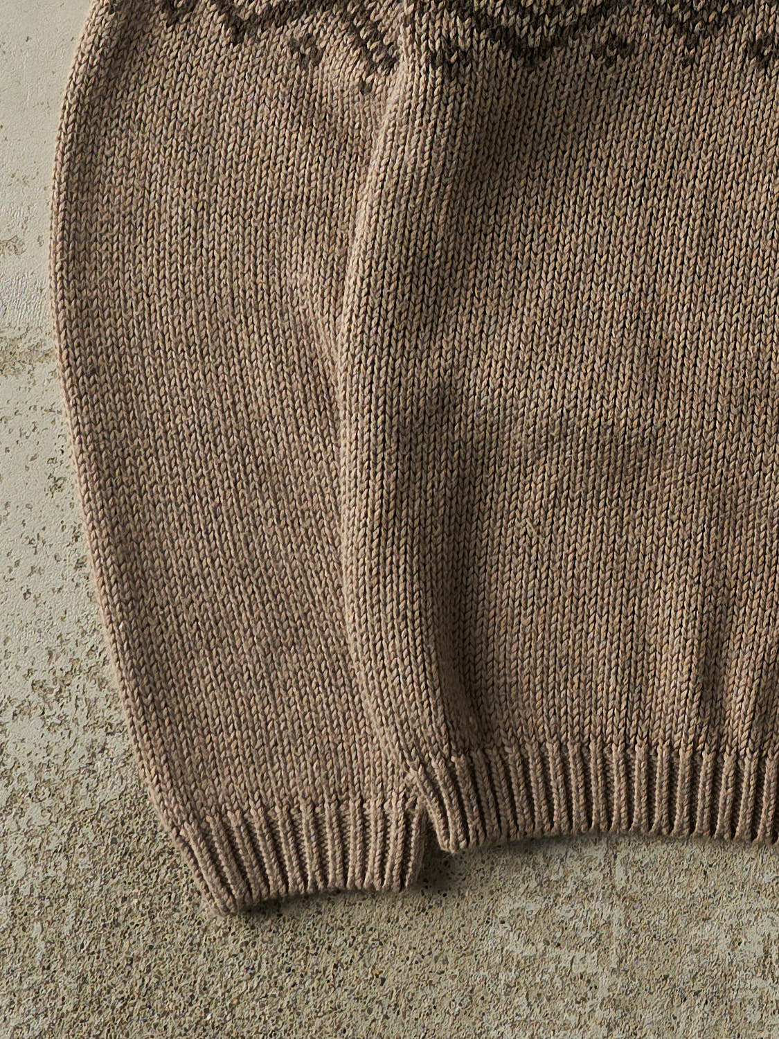 Vintage 90s Beige Snowflake Patterned Knit (M/L)