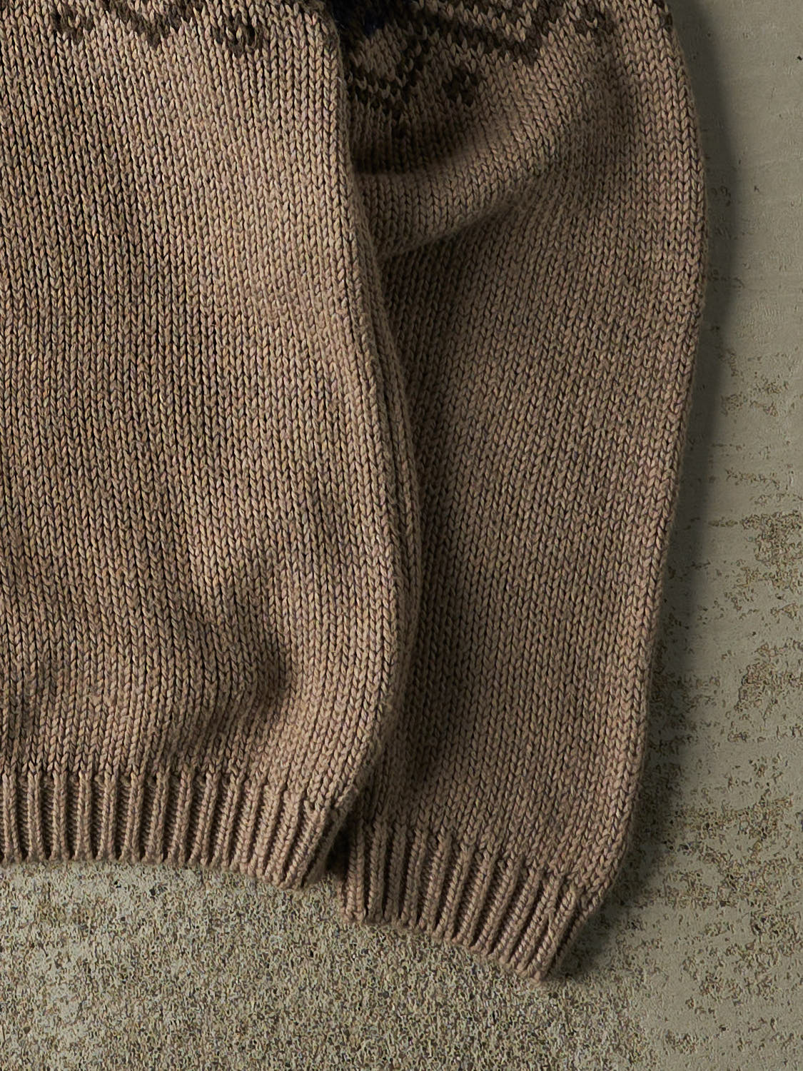 Vintage 90s Beige Snowflake Patterned Knit (M/L)