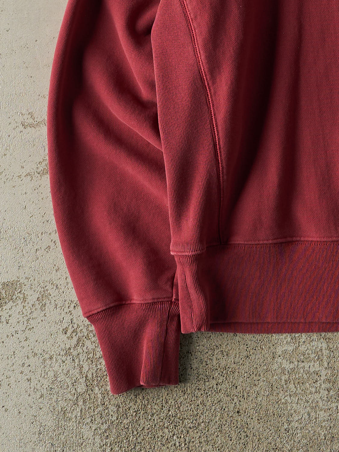 Vintage 90s Sun Faded Red Champion Embroidered Logo Crewneck (XXL/XXXL)