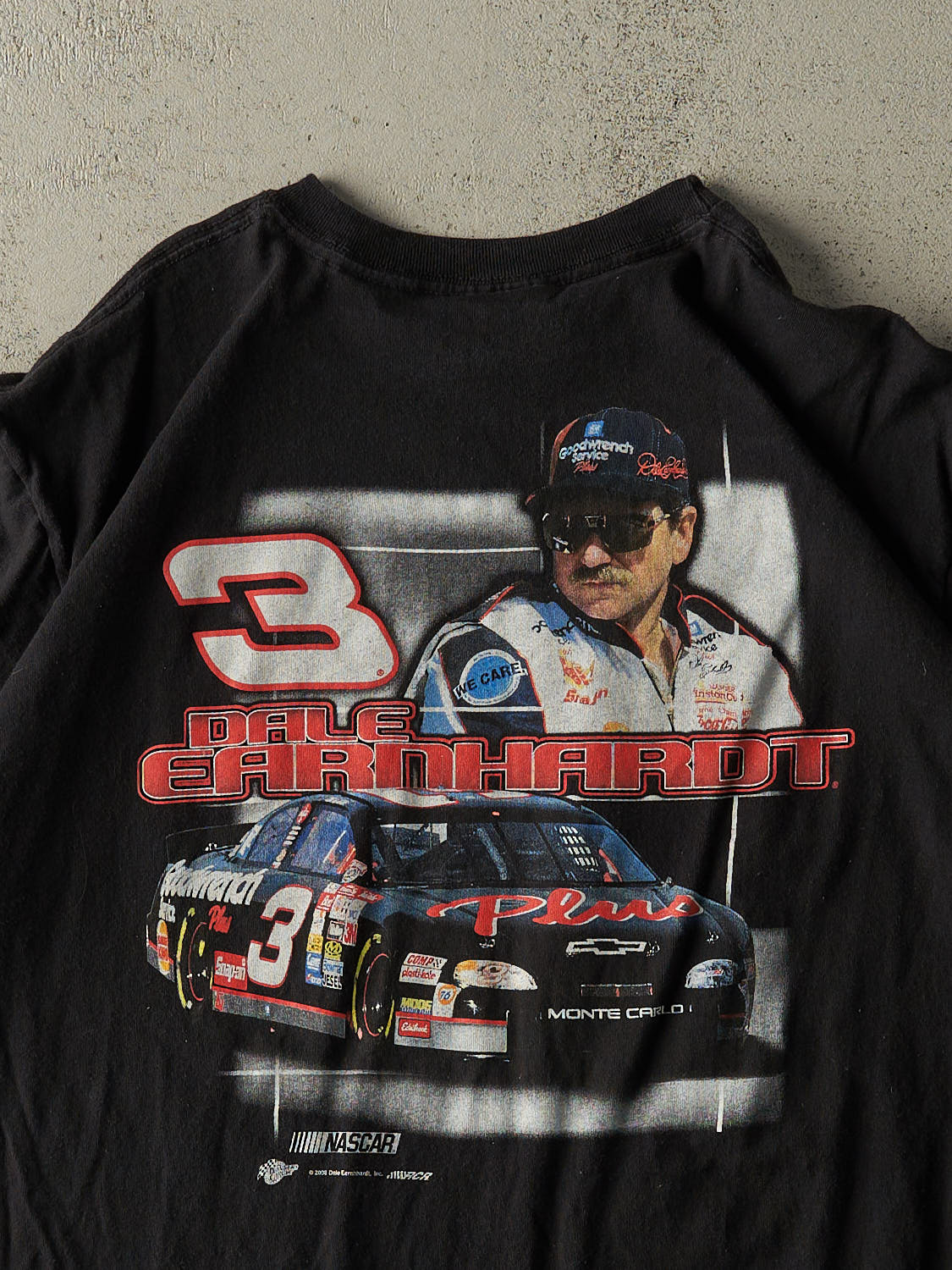 Vintage 08' Black Nascar Racing Dale Earnhardt Tee (L/XL)