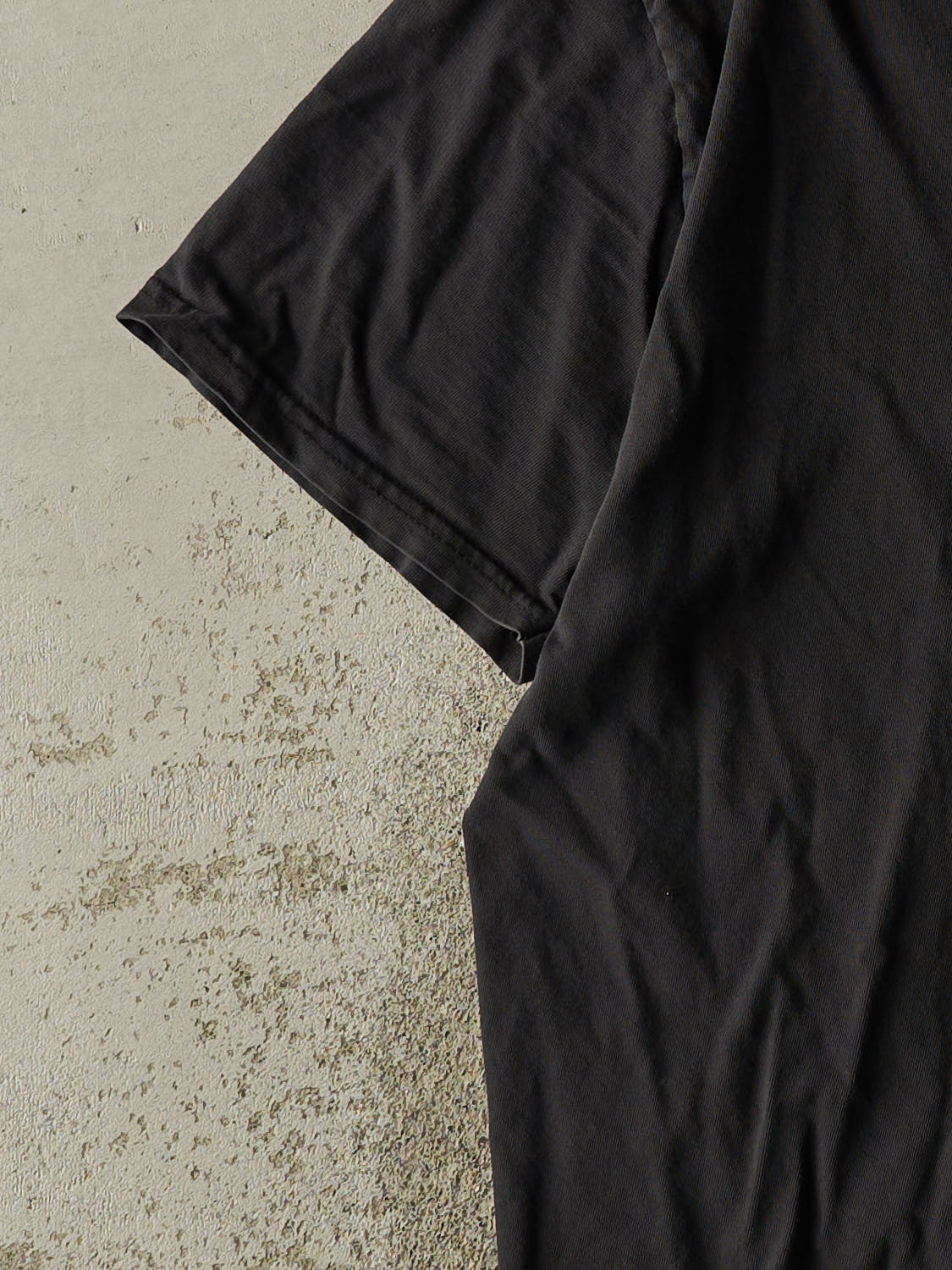 Vintage Y2K Faded Black Nike Embroidered Logo Tee (L/XL)