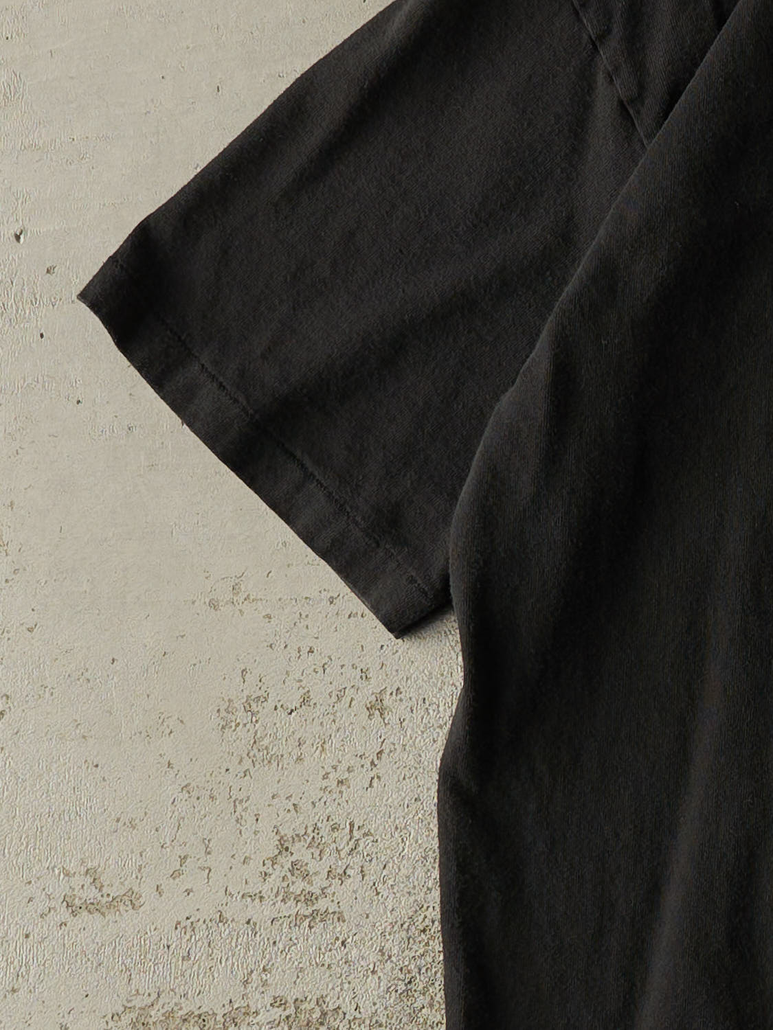 Vintage 90s Black Blank Pocket Tee (L/XL)