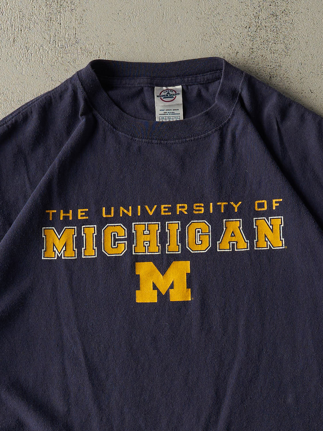 Vintage 90s Navy Blue University of Michigan Tee (L)