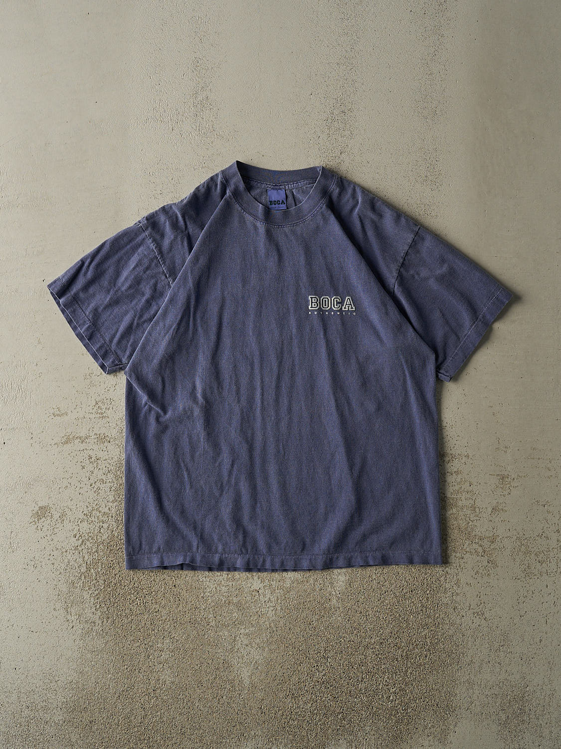 Vintage 90s Sun Faded Navy Boca Authentic Tee (XL)