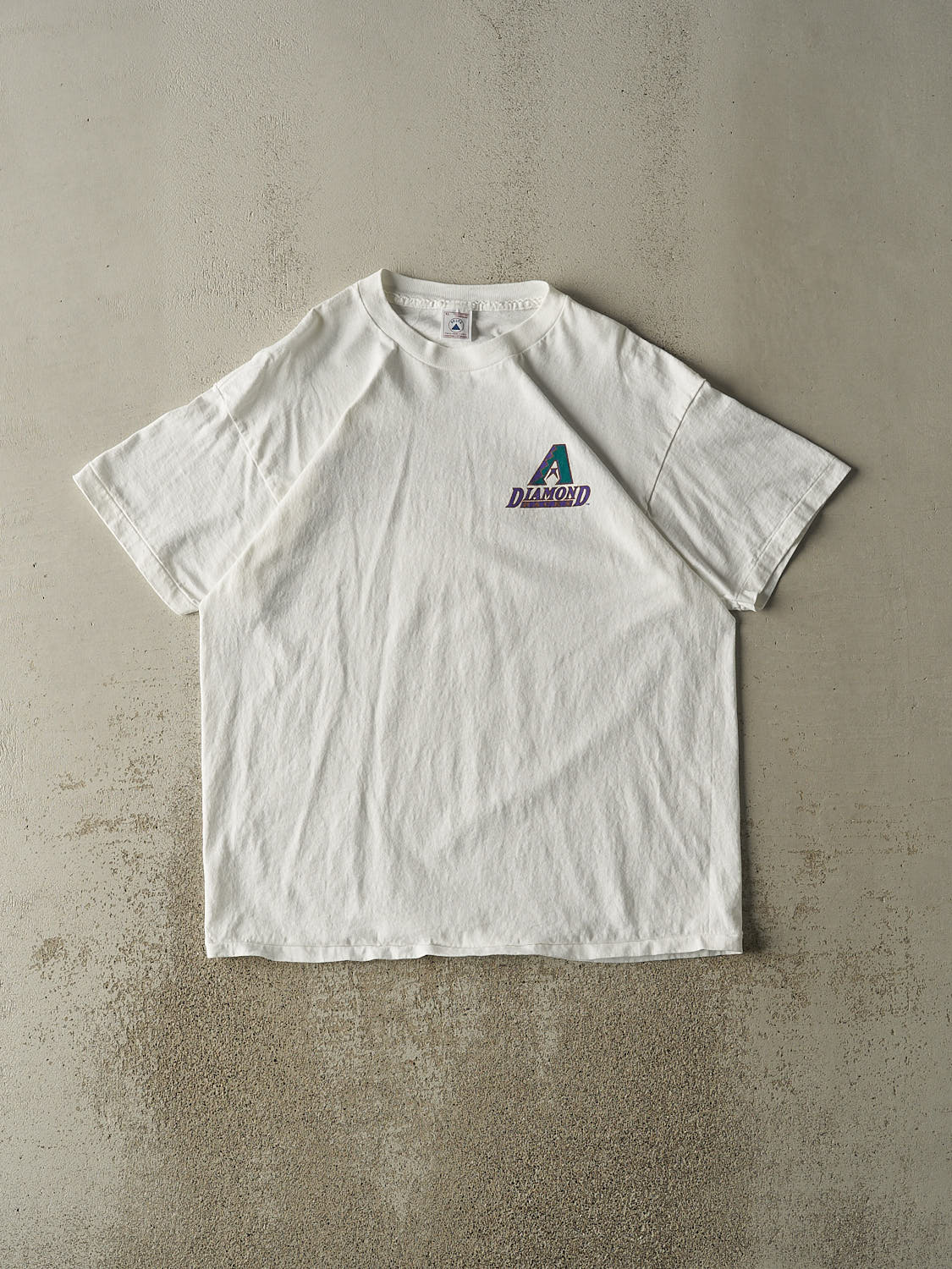 Vintage 90s White Diamond Backs Tee (XL)