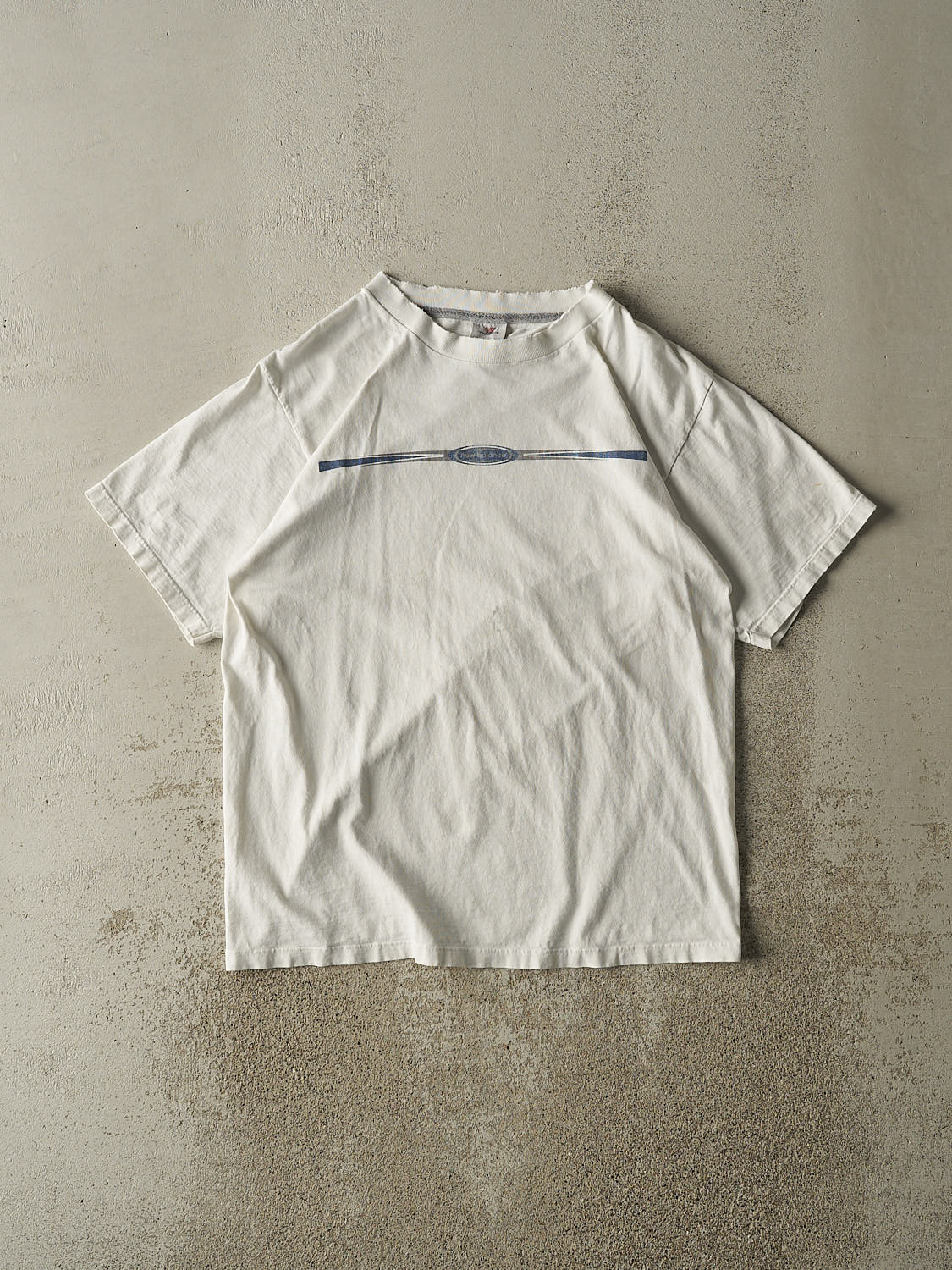 Vintage 90s White New Balance Logo Tee (L)
