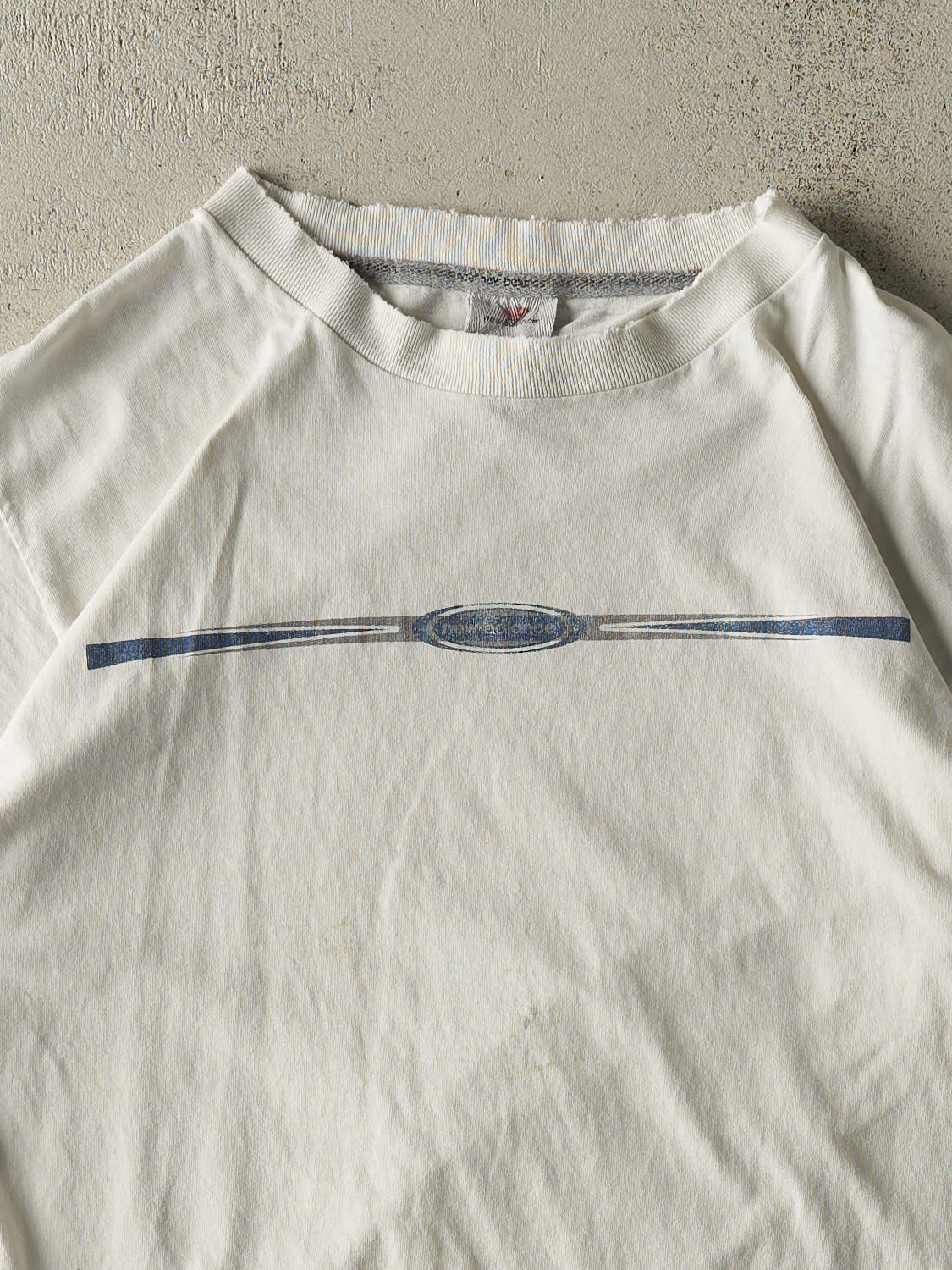 Vintage 90s White New Balance Logo Tee (L)