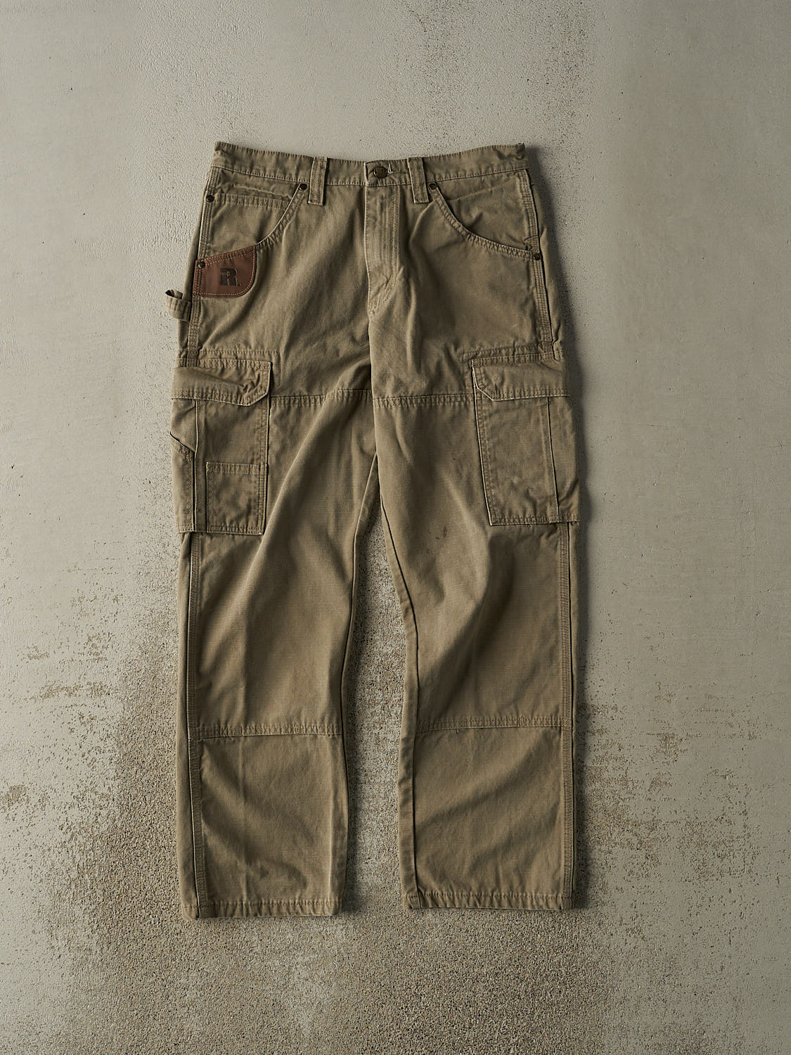Vintage 90s Beige Wrangler Utility Cargo Pants (32x29.5)