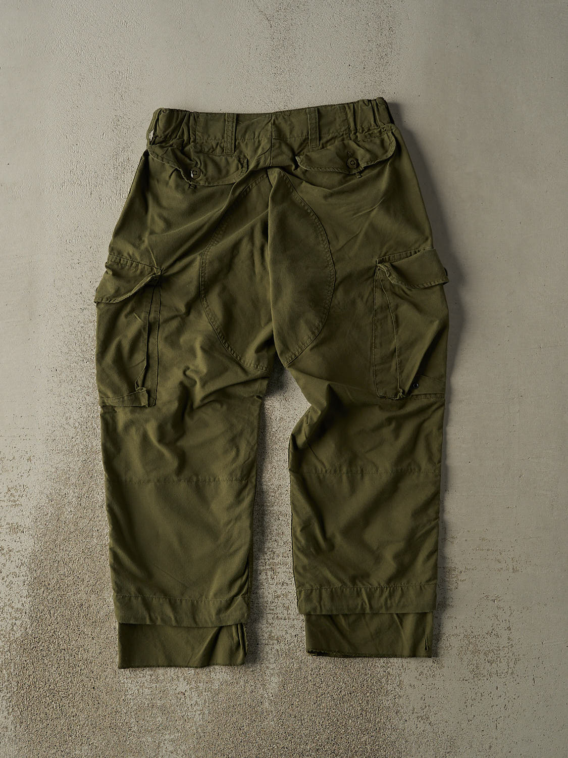 Vintage 90s Green Army Embroidered Pants (32x27.5)