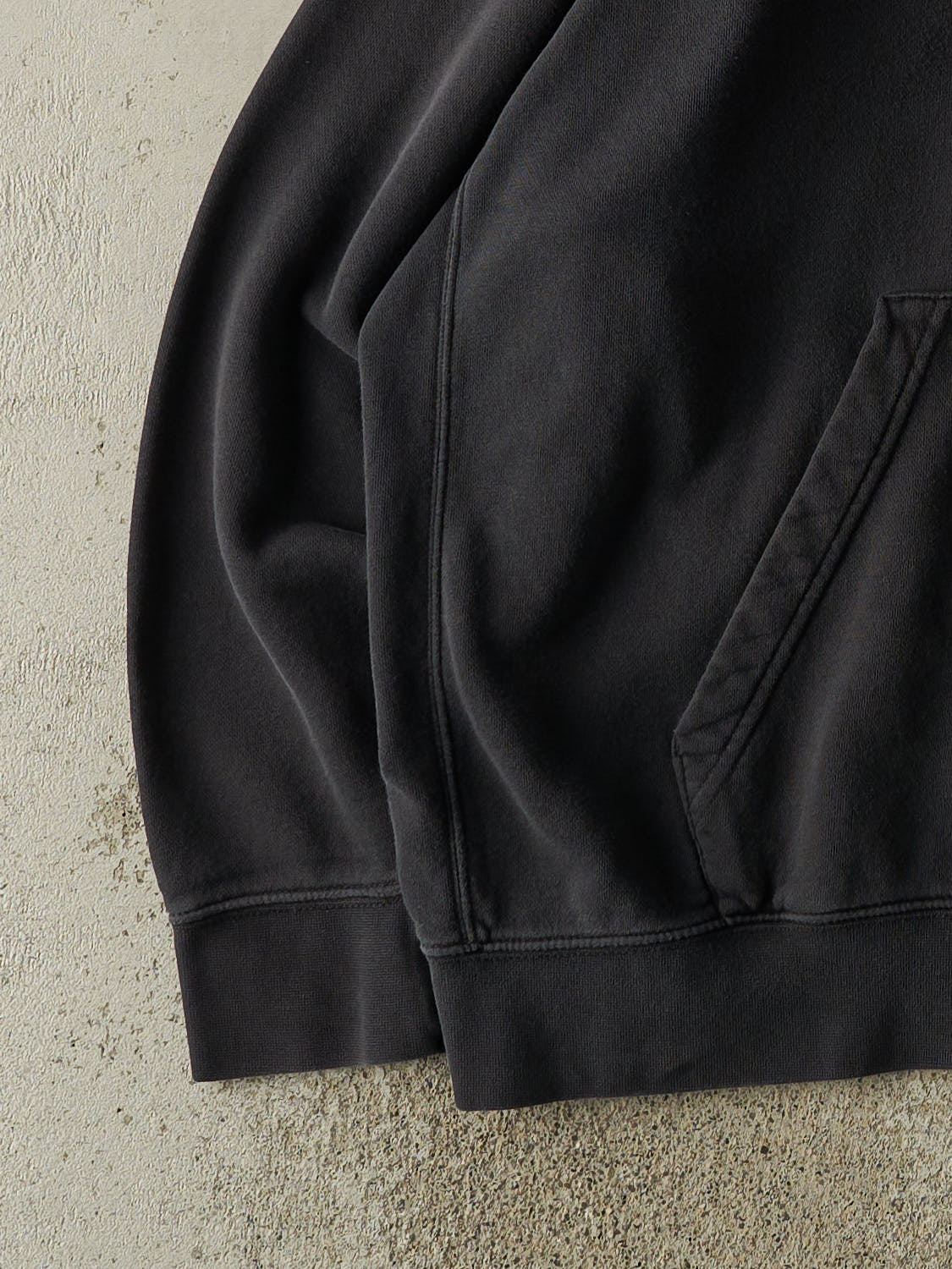 Vintage Y2K Faded Black Nike Embroidered Hoodie (XXXL)