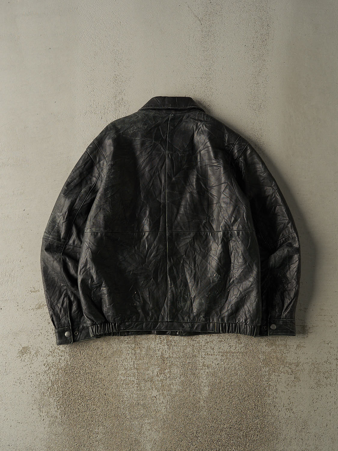Vintage PERRY ELLIS PORTFOLIO レザージャケット PERRY ELLIS PORTFOLIO】ヴィンテージ ジップアップ ラムレザー