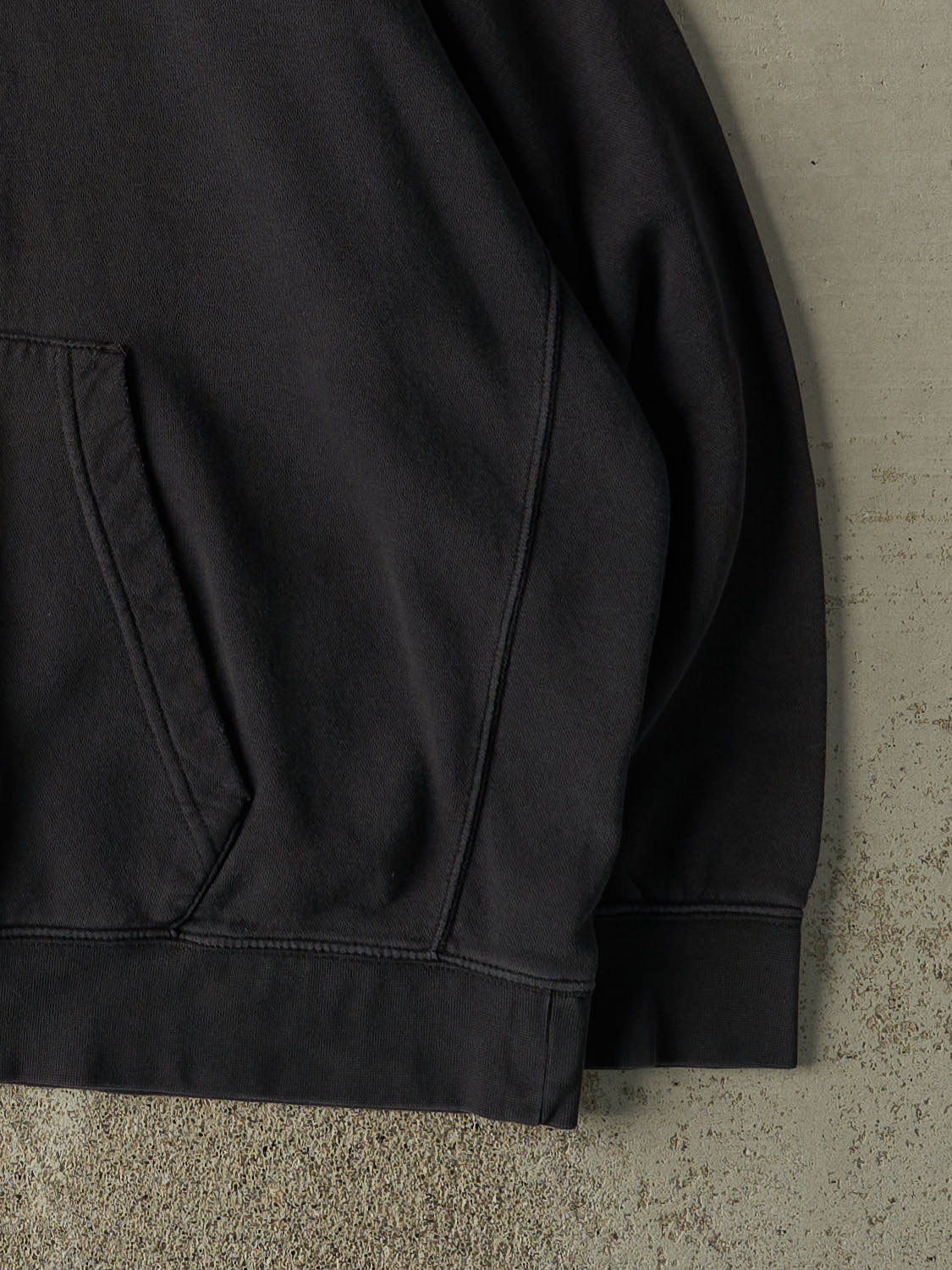 Vintage Y2K Faded Black Nike Embroidered Hoodie (XXXL)
