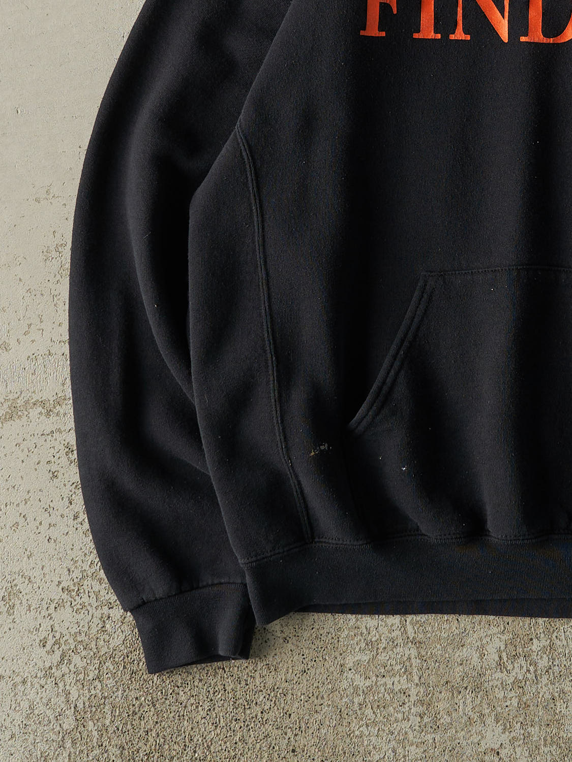 Vintage 90s Black Russell Athletic University of Findlay Hoodie (XL)