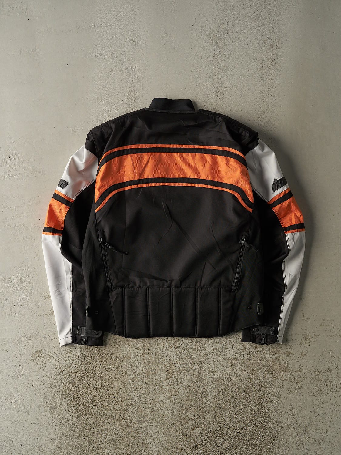 Vintage Y2K Black Icon Motor Sports Racing Jacket (XL)