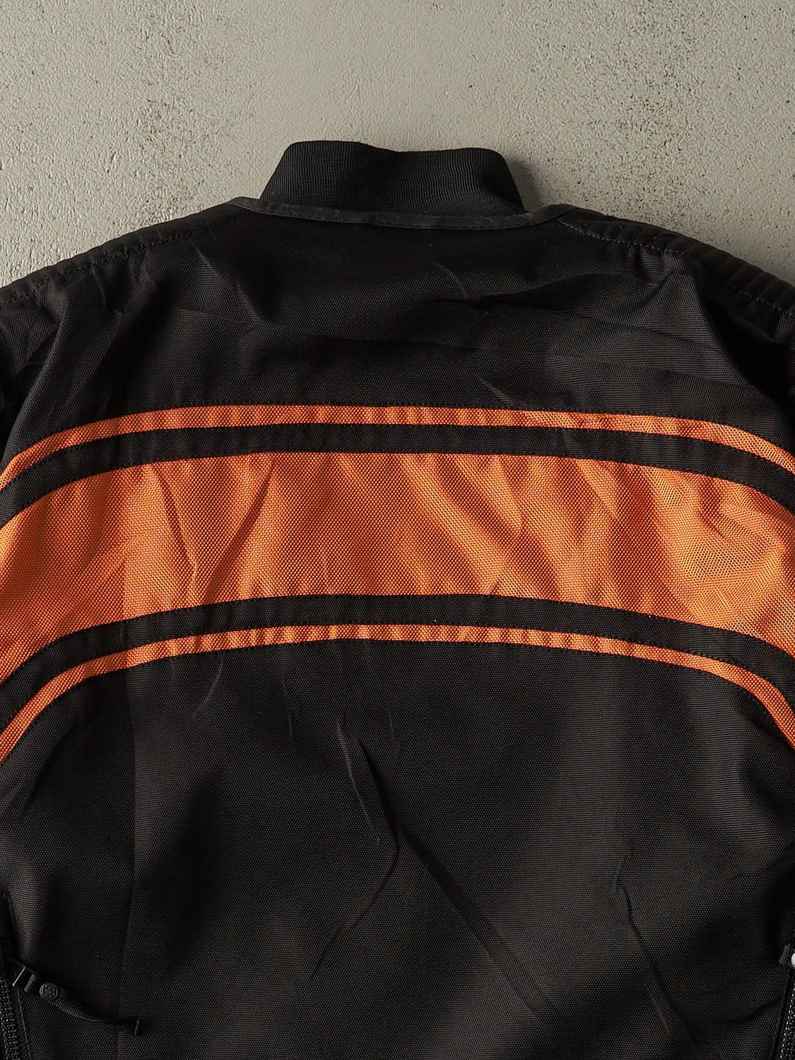 Vintage Y2K Black Icon Motor Sports Racing Jacket (XL)