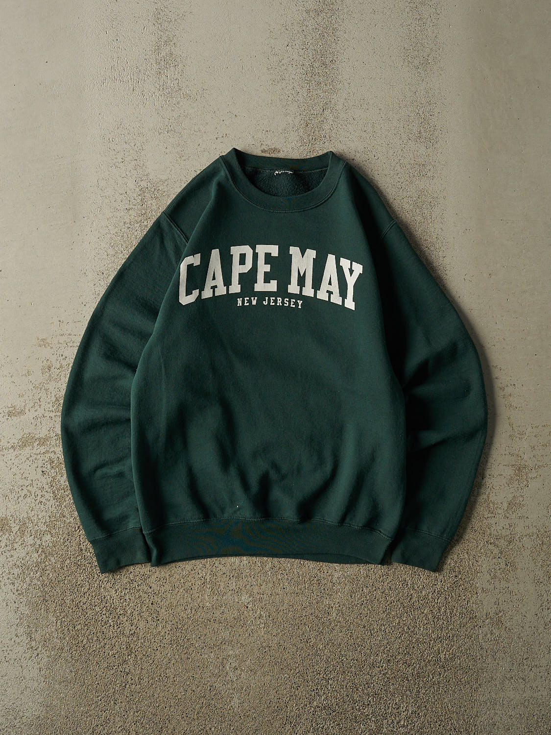 Vintage Y2K Green Cape May New Jersey Crewneck (XS/S)