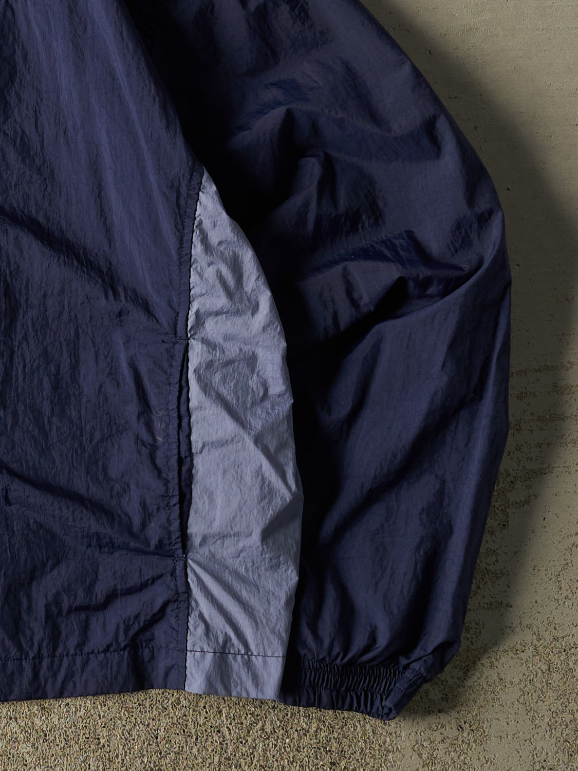 Vintage Y2K Navy Blue Adidas Windbreaker Jacket (S/M)