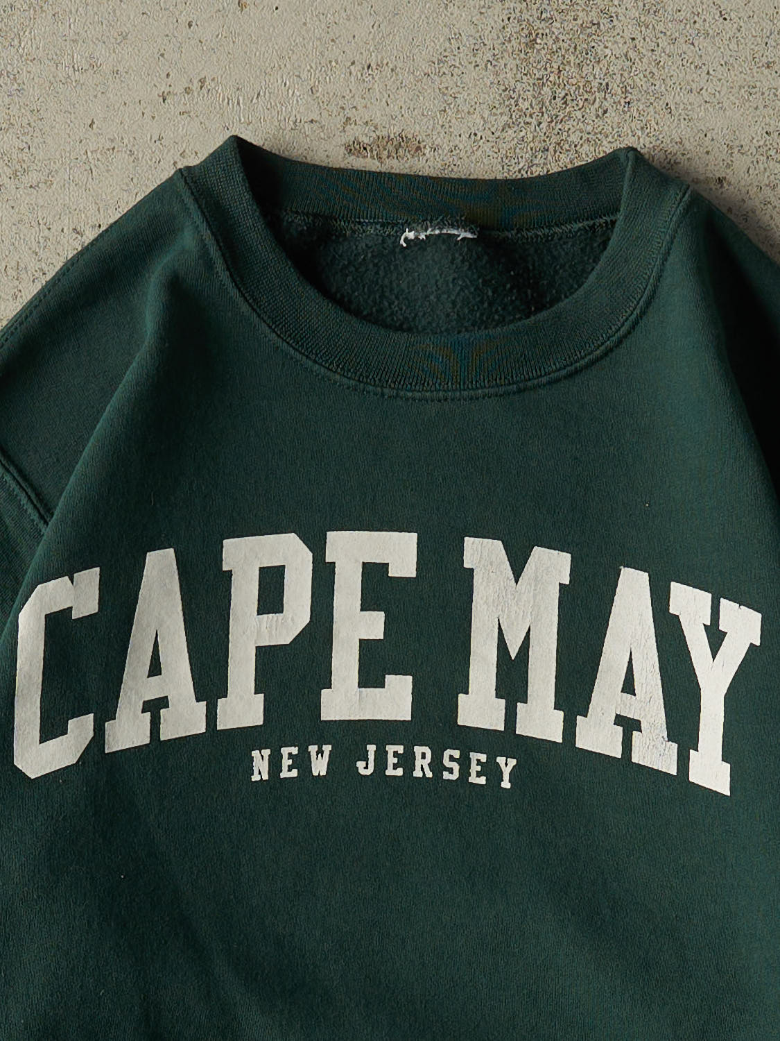 Vintage Y2K Green Cape May New Jersey Crewneck (XS/S)
