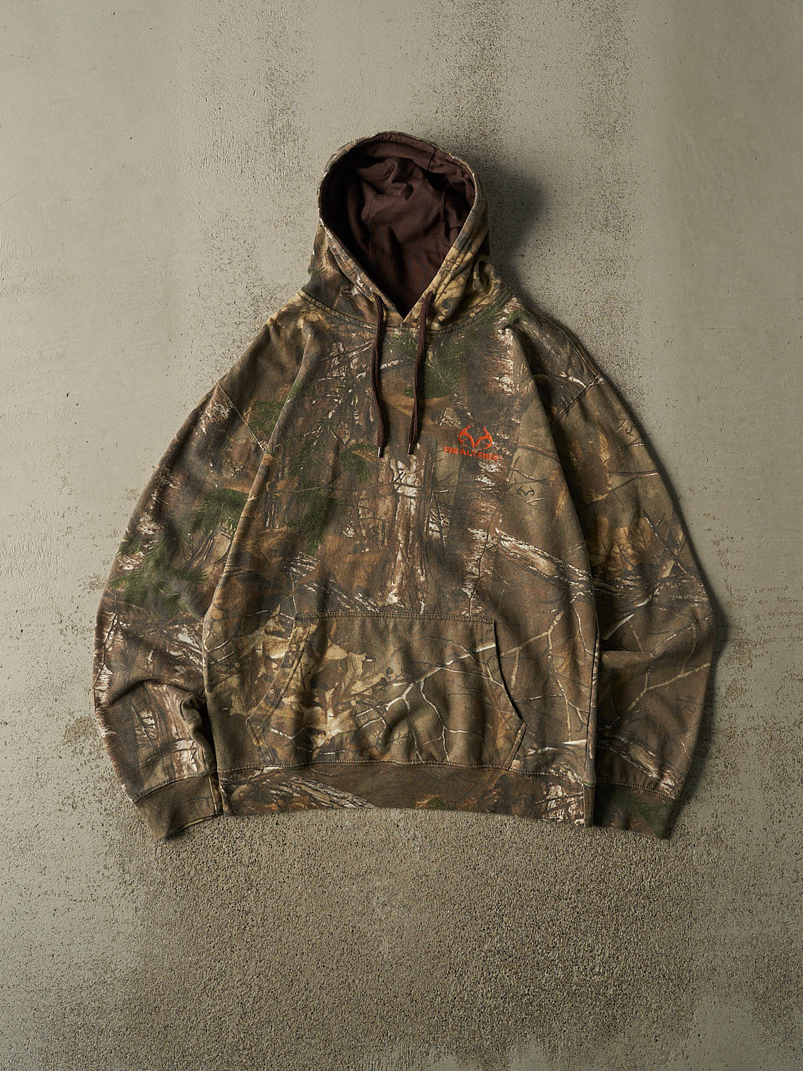Vintage 90s Camo Realtree Logo Hoodie (M/L)