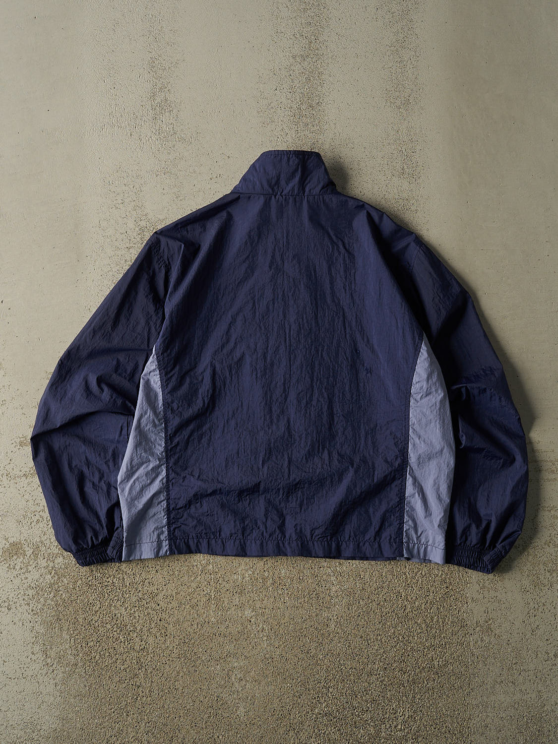 Vintage Y2K Navy Blue Adidas Windbreaker Jacket (S/M)