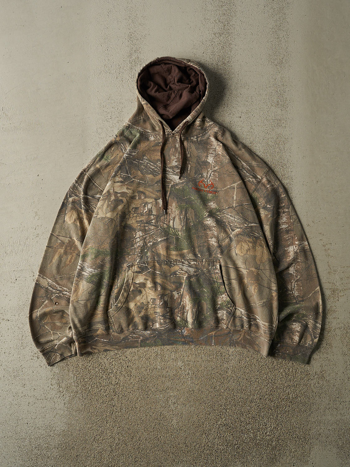 Vintage 90s Camo Realtree Logo Hoodie (L/XL)