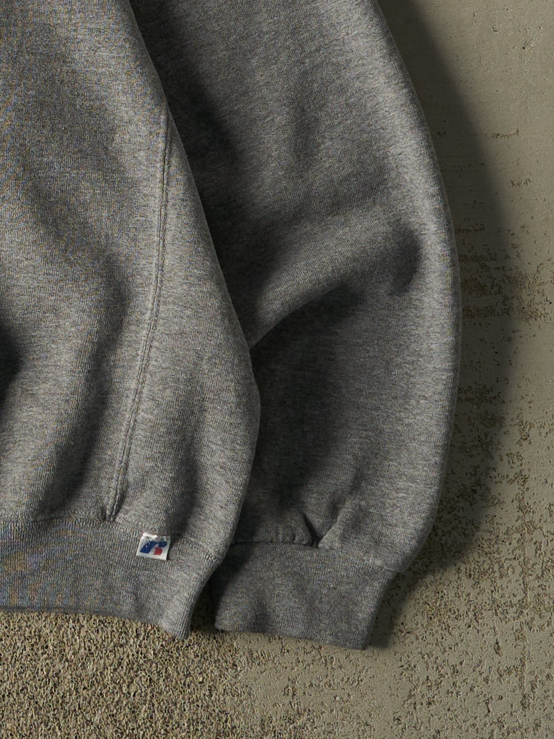 Vintage Y2K Grey Russell Athletic Blank Zip Up Hoodie (XXL)