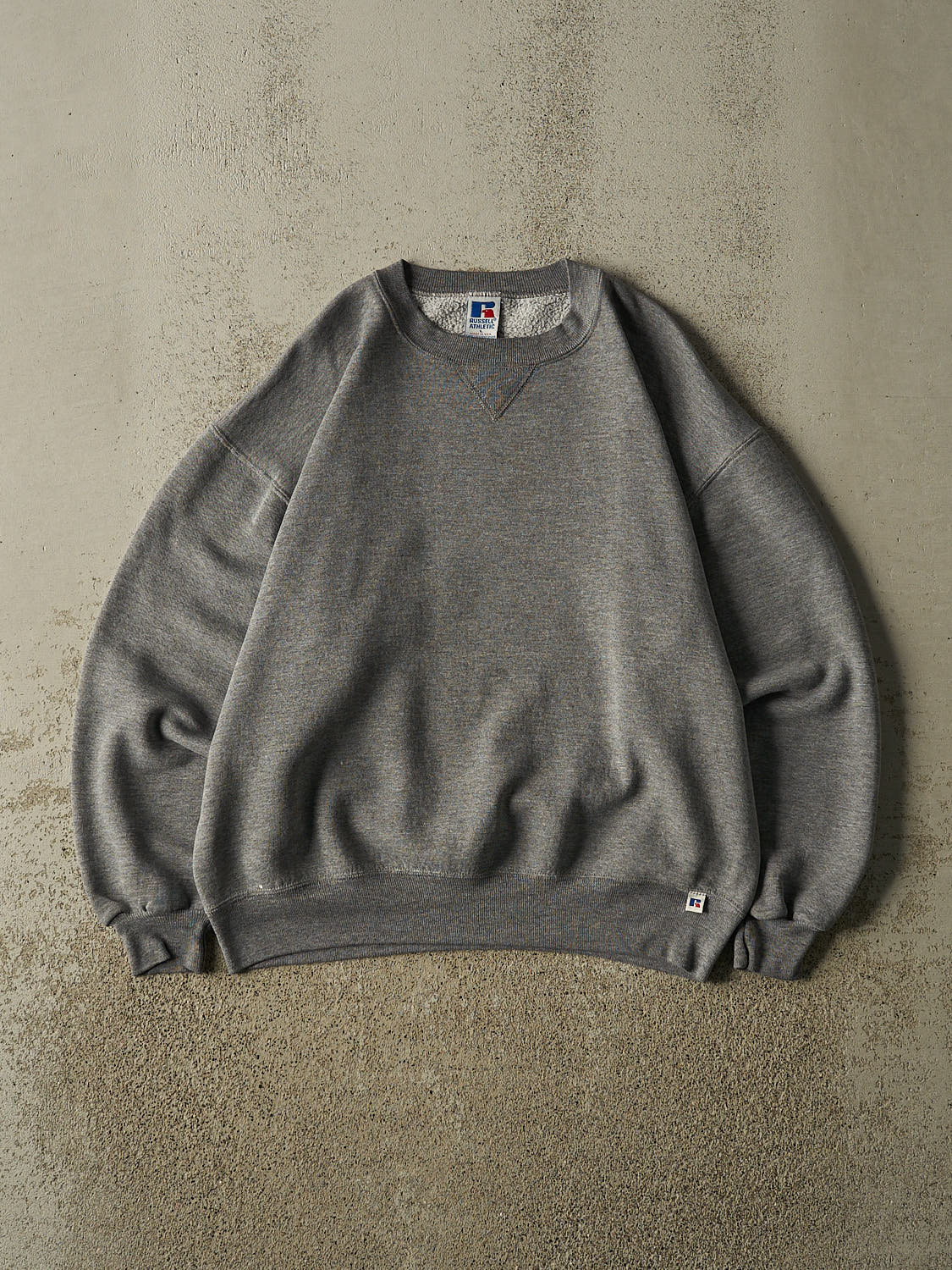 Vintage 90s Grey Russell Athletic Blank Crewneck (M/L)