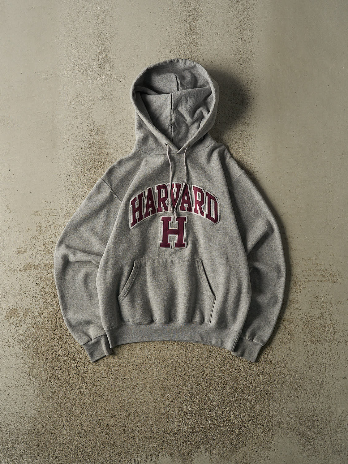Vintage Y2K Grey Harvard University Champion Hoodie (S)