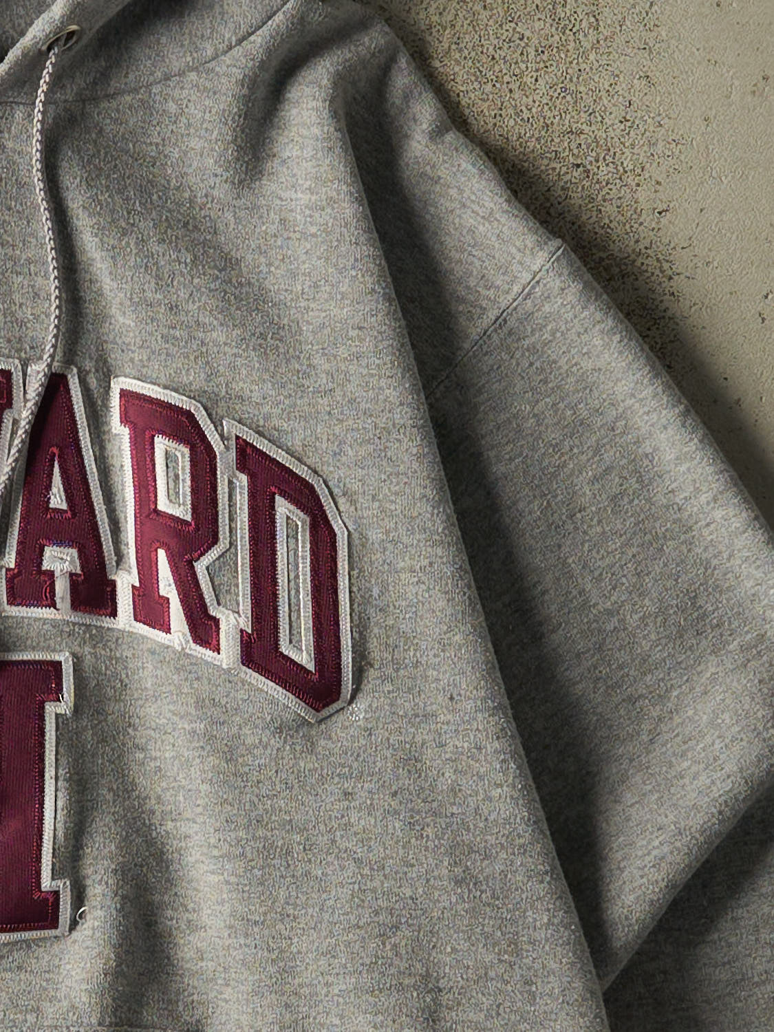 Vintage Y2K Grey Harvard University Champion Hoodie (S)