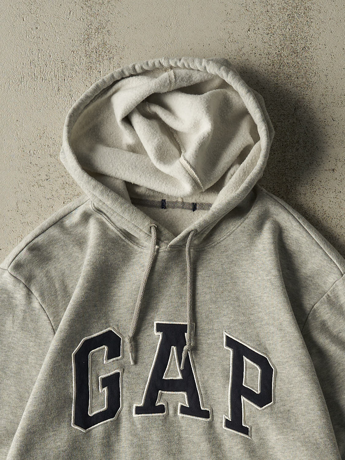 Vintage Y2K Grey Gap Embroidered Hoodie (M)