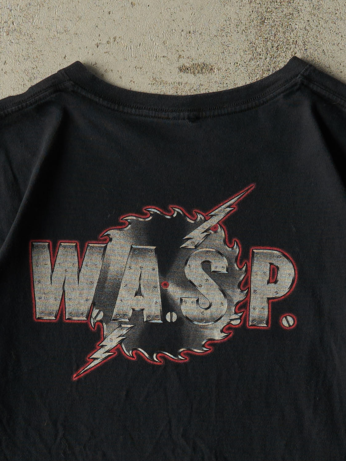 Vintage 90s Black WASP Band Tee (M/L)