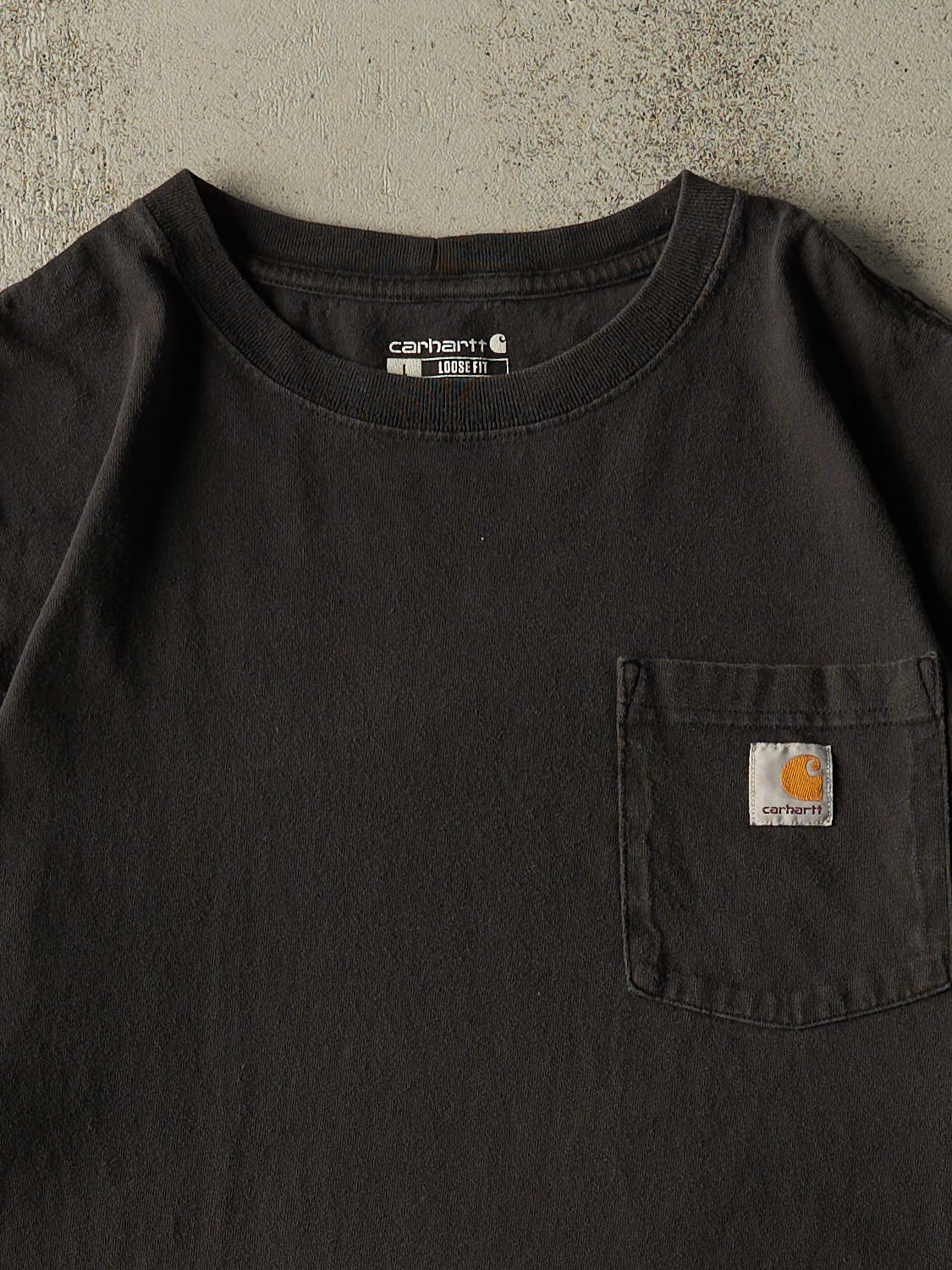 Vintage Y2K Faded Black Carhartt Pocket Tee (XL/XXL)