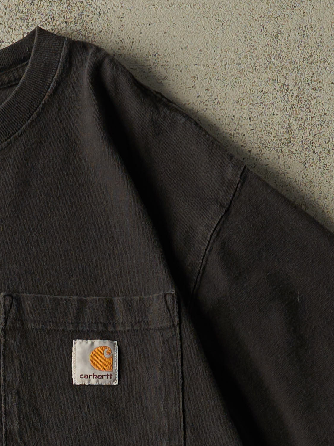 Vintage Y2K Faded Black Carhartt Pocket Tee (XL/XXL)