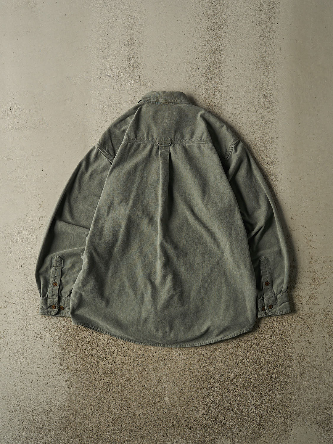 Vintage 90s Green Woolrich Button Up Long Sleeve (L/XL)