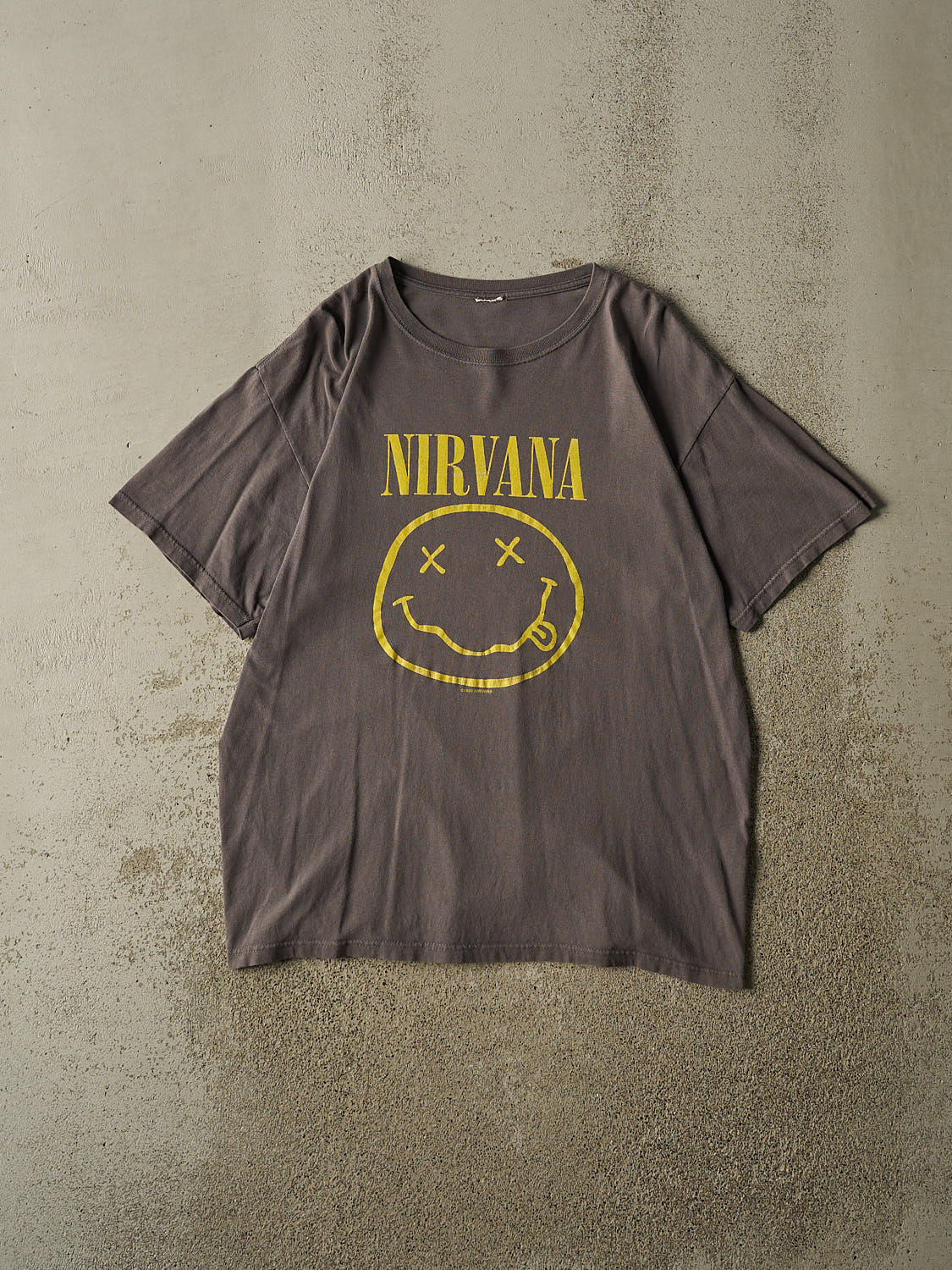 Vintage Y2K Grey Nirvana Band Tee (L)