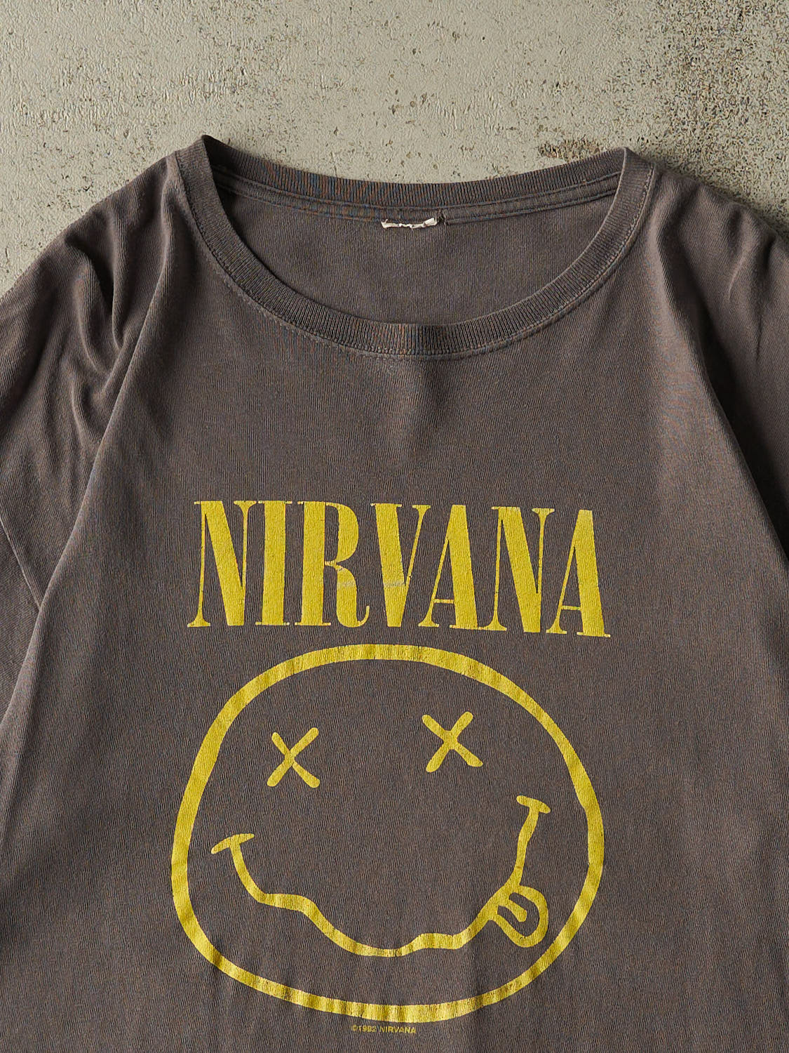 Vintage Y2K Grey Nirvana Band Tee (L)