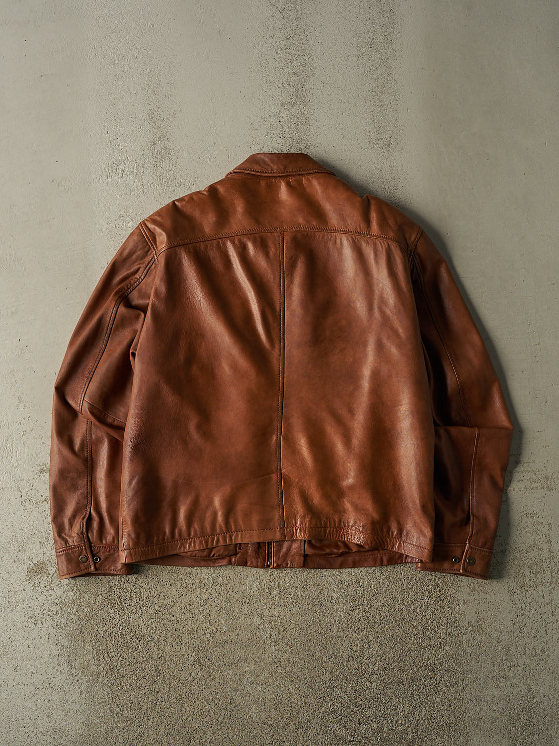 Vintage Y2K Brown Danier Soft Leather Jacket (L/XL)