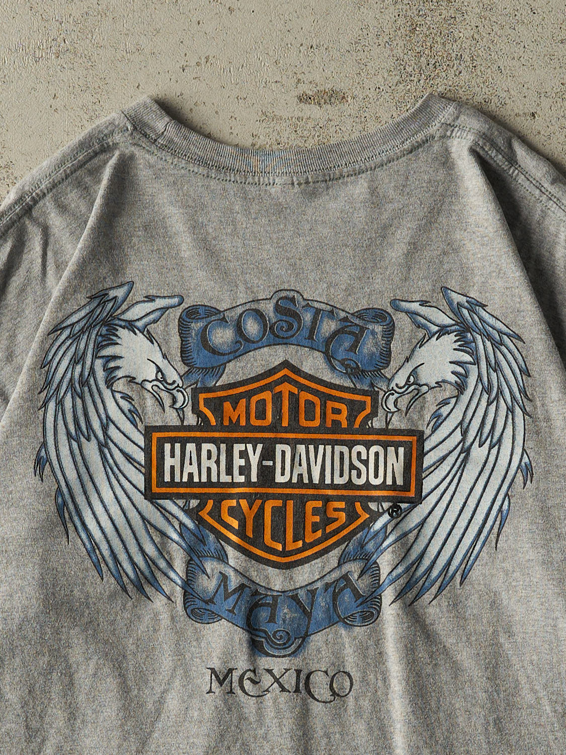 Vintage 90s Grey Harley Davidson Mexico Tee (L/XL)