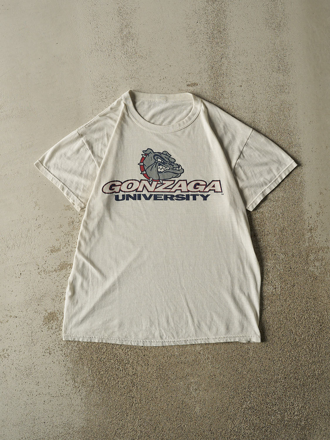 Vintage 90s White Gonzaga University Tee (L)