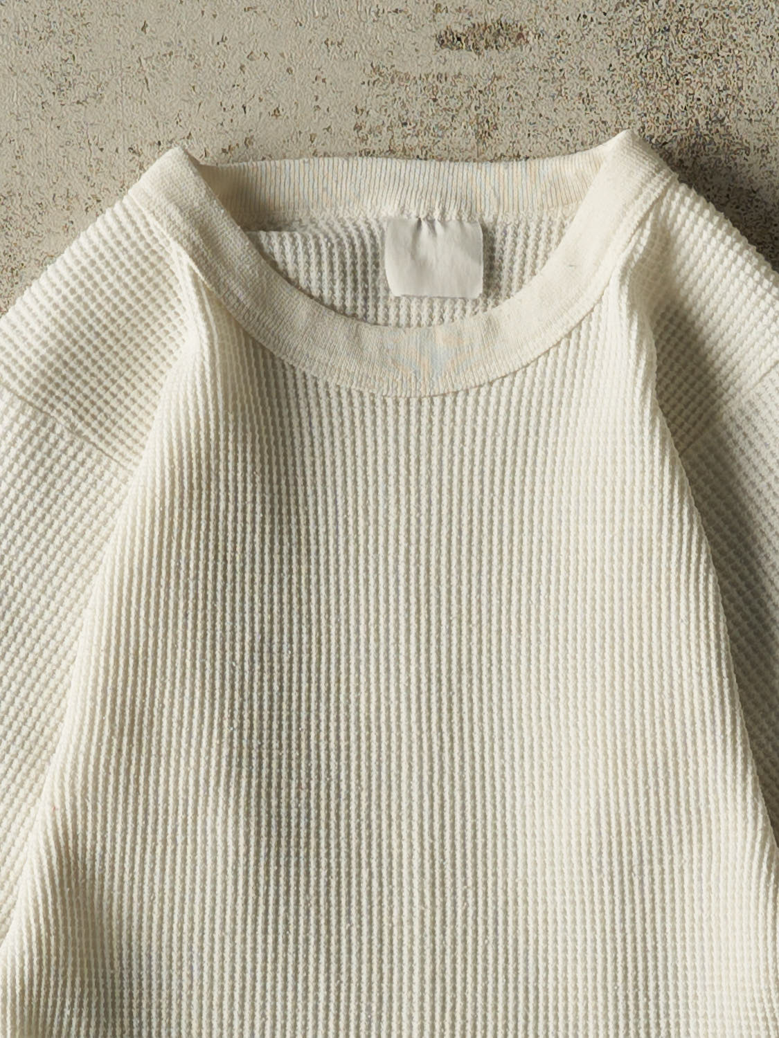 Vintage 90s White Thermal Long Sleeve (XXS)