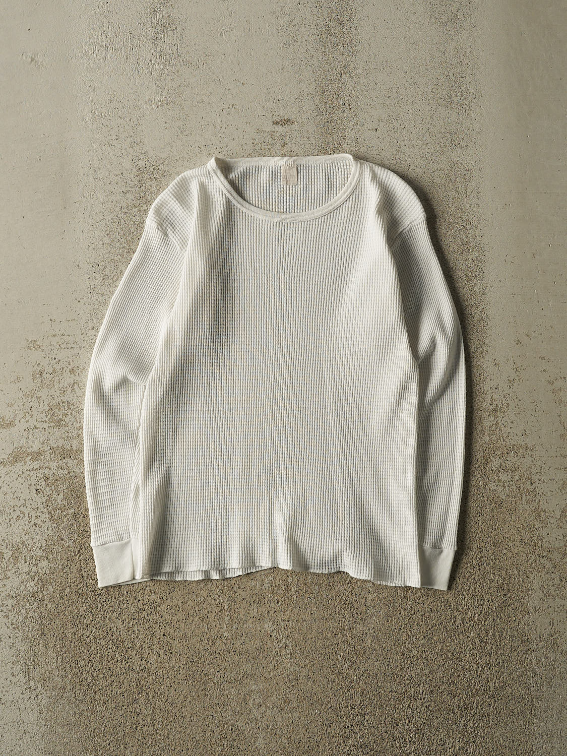 Vintage 80s White Thermal Long Sleeve (XS/S)