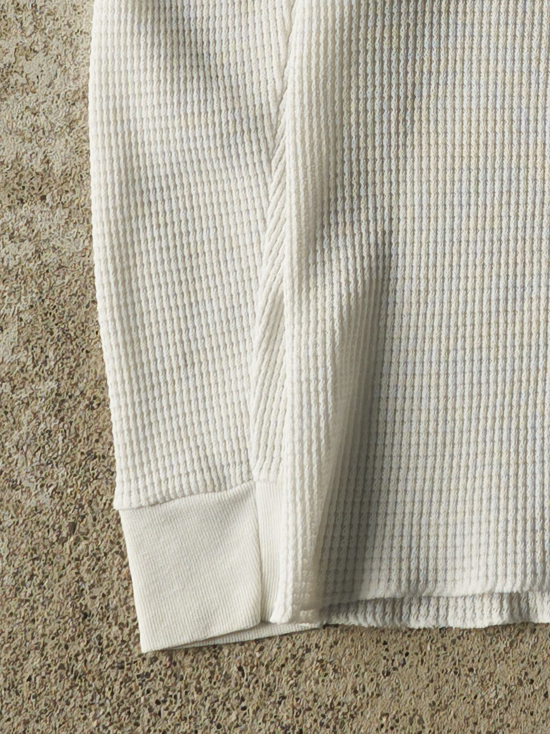 Vintage 80s White Thermal Long Sleeve (XS/S)
