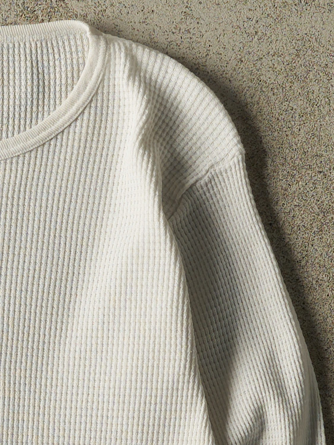 Vintage 80s White Thermal Long Sleeve (XS/S)