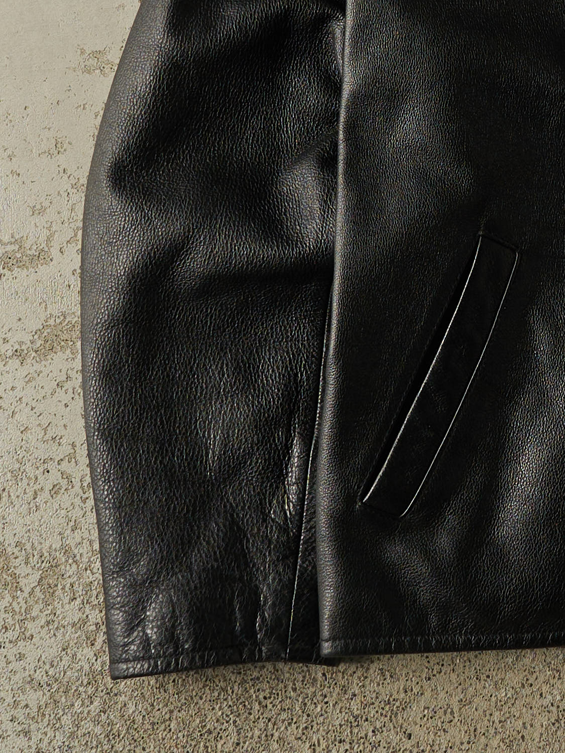 Vintage 90s Black London Fog Leather Jacket (S/M)