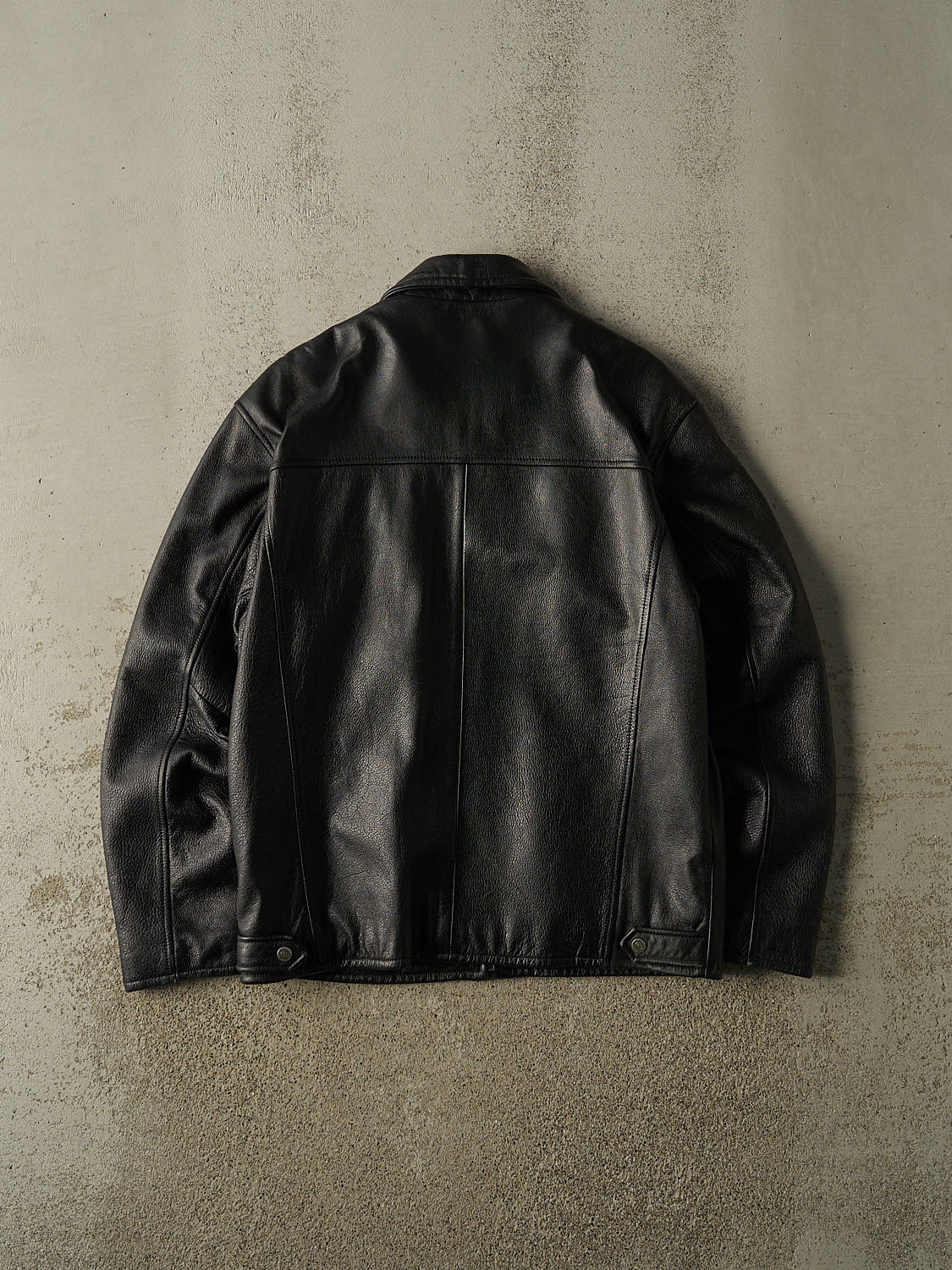 Vintage 90s Black London Fog Leather Jacket (S/M)