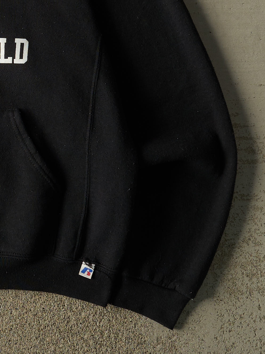 Vintage Y2K Black Russell Athletic North Union Track & Field Hoodie (L)